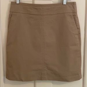 Talbots Khaki Pencil Skirt